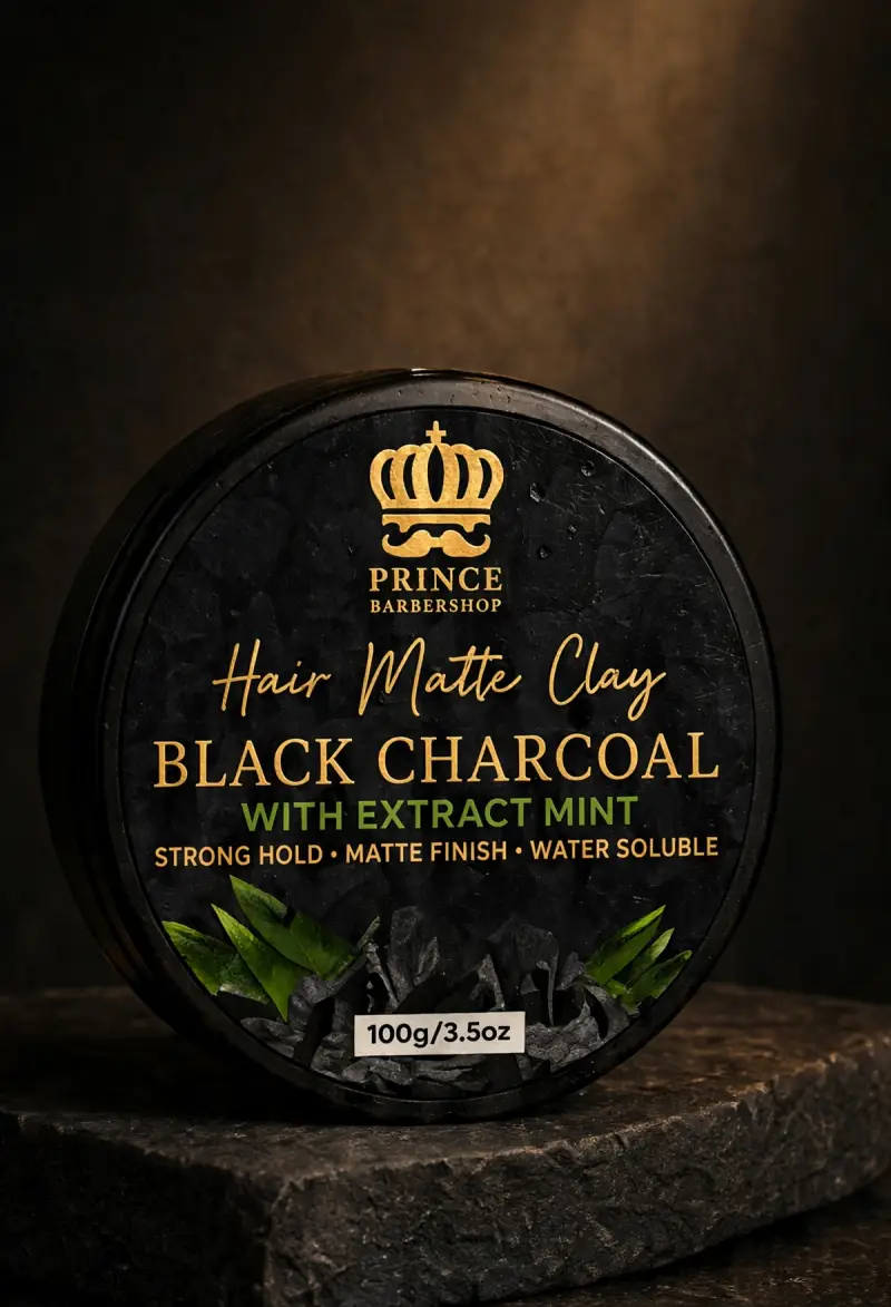 Black Charcoal Matte Clay